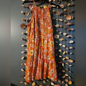 Orange Flower Power Dress